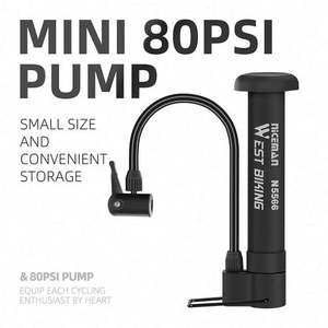 Bomba de Bicicleta Portátil Universal para MTB, Bomba de Aire Manual de 80 PSI, Válvula Schrader, Bomba de Piso, Inflador de Neumáticos, Accesorio de Ciclismo - Product Image 2