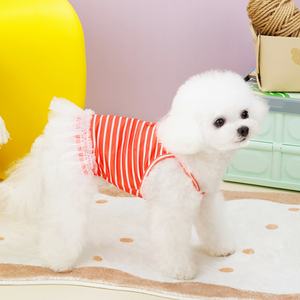 Nouvelle robe en maille fine d'été pour animaux de compagnie pour <span class=keywords><strong>Yorkshire</strong></span>, Pomeranian, <span class=keywords><strong>Bichon</strong></span>, Schnauzer, Teddy, petits chiens - Product Image 5