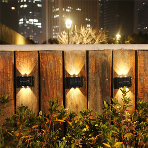 Applique murale à led blanche chaude à recharge solaire extérieure, imperméable conforme à la norme IP65, éclairage d'extérieur, idéal pour un <span class=keywords><strong>jardin</strong></span> ou des escaliers - Product Image 4