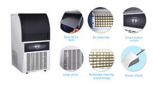 Machine à glace cubique 68kg/24h Usine directement Prix bon marché Machine à glace de cuisine de <span class=keywords><strong>recrutement</strong></span> - Product Image 5