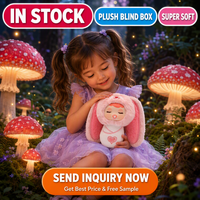 Figurine en peluche Kawaii Sleepy Baby Forest Story, corps en peluche douce, visage en PVC, boîte mystère de collection, jouet en gros