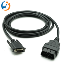 OBD macho a Mdr26 Pin Cable 16 pines macho a MDR Cable de diagnóstico Longitud El color y la interfaz se pueden personalizar Soporte OEM y ODM