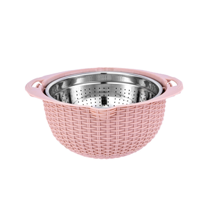 Thép không gỉ bát với 3 hoán đổi cho nhau graters bột trộn bát 4-1 colander với trộn bát đặt - Product Image 1