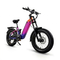 Vélo de montagne électrique à suspension intégrale 48V 52V 60V 1500W Ebike, cadre en alliage d'aluminium, vélo électrique haute vitesse longue portée