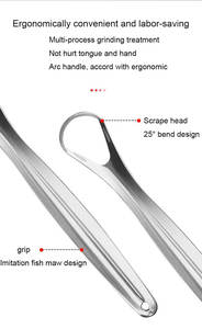OEM flexibler Griff Zungen schaber Kit Metall stumpfe Kanten Kupfer Zungen schaber - Product Image 5