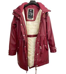 Chaqueta Impermeable de Invierno para <span class=keywords><strong>Mujer</strong></span>, Chaqueta de Montaña de PU, <span class=keywords><strong>Parka</strong></span> de Lana, Forro Cálido de Algodón, Impermeable - Product Image 4