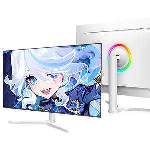 Monitor para Juegos de 32 Pulgadas, 1500R, 4K QHD, 60Hz, 1ms, Panel IPS, 99% SRGB, para PC de Escritorio, Color Blanco - Product Image 4