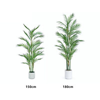 Palmier Rhapis Artificiel Direct Usine, Diverses Tailles, Plante en Pot à Tige Fine, Décoration Intérieure, Vente en Gros, Personnalisable