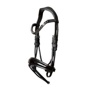 บังเหียนหนังคุณภาพสูงสไตล์นักล่าบังเหียนทนทานปรับได้และการออกแบบที่สะดวกสบายเหมาะสำหรับการกระโดดและการขับขี่ทุกวัน - Product Image 4