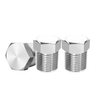 Bouchon de tuyau hexagonal à filetage NPT PT en acier inoxydable 316, haute pression, résistant à la corrosion