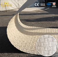 Mosaico de Travertino, Piedra Flexible, Revestimiento de Piedra para Paredes, Azulejos para Baño, Ducha, Spa, Cocina, Decoración