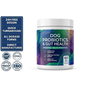 โปรไบโอติกสำหรับสุนัขเคี้ยวนุ่มที่มีพรีไบโอติกสำหรับพืชลำไส้ในสุนัขที่มีปัญหาทางเดินอาหาร GMP ISO COA - Product Image 1
