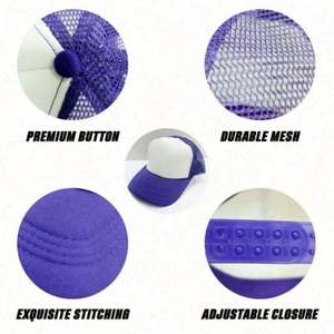 Fast Delivery Promotional Gifts Blank <b>Navy</b> <b>Blue</b> Trucker <b>Hat</b> for Sports Events - Product Image 3