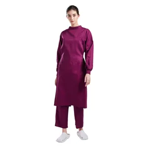 Hospital Unisex Service Support Customized Anti-Wrinkle Reusable Surgical Gown Uniform