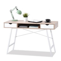 Groothandelsprijs Kantoor- en thuismeubilair Industrieel Vlekbestendig Houten bureau Metalen bureaupoten Studietafel Opbergruimte Geassembleerd