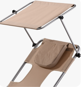 Tumbonas Plegables Personalizadas de Fábrica con Toldo Ajustable, Silla Reclinable Portátil de Alta Resistencia para Playa, Patio y Exteriores - Product Image 6