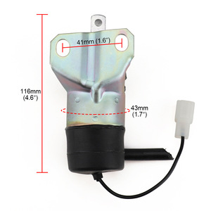 Válvula solenoide de corte de combustible diésel para motor Cummins 15471-60010 YC101655, pieza de repuesto - Product Image 3