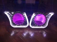 2022 nouveau modèle 3.0 pouces LED Double yeux de diable 95mm dents bleues RGB yeux de démon pour H7 H4 H11 9005 9006 9012 HB4 phare de voiture