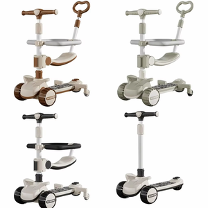 Personalizado OEM ODM 1-12 <span class=keywords><strong>años</strong></span> de edad Scooter multifuncional <span class=keywords><strong>6</strong></span> en 1 deportes al aire libre juguete música luz plegable niños Scooter para niños - Product Image 3