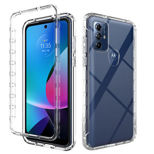 Étui de téléphone pour Motorola <span class=keywords><strong>Moto</strong></span> G Play <span class=keywords><strong>2023</strong></span>, personnalisé, tendance, écologique, transparent, anti-chute, résistant aux chocs, TPU+PC - Product Image 1