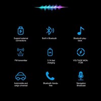 Amplificateur émetteur FM BT 5.0, chargeur de téléphone de voiture, lecteur MP3, allume-cigare USB Type-C avec 3 ports
