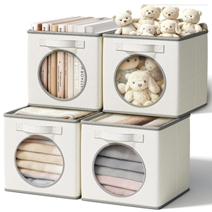 Boîte de <span class=keywords><strong>rangement</strong></span> pliable pour produits pour bébés en tissu Oxford avec étiquette privée personnalisée, boîte de <span class=keywords><strong>rangement</strong></span> carrée pour enfants, organisateur de jouets - Product Image 1