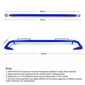 Soporte de Montaje para Cinturón de Seguridad de Carreras, 49 Pulgadas, Hierro, Rojo, Negro, Azul, Barra de Chasis de 4, 5, 6 Puntos para Cinturones de Seguridad de Automóvil - Product Image 3