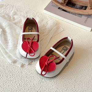 Zapatos de Princesa <span class=keywords><strong>para</strong></span> Niñas, Primavera y Otoño 2026, Nuevos, Elásticos, de Poliuretano, <span class=keywords><strong>con</strong></span> Cierre de <span class=keywords><strong>Velcro</strong></span>, <span class=keywords><strong>con</strong></span> Lazo, <span class=keywords><strong>para</strong></span> <span class=keywords><strong>Bebés</strong></span> de 1 a 6 Años - Product Image 3