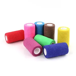Benda Coesiva Autoadesiva 10cm*4.5m per Protezione Zampe Animali, Nastro Sportivo, Fascia da Polso, Supporto Ginocchio in Poliestere, per Cavalli e Altri Sport - Product Image 1