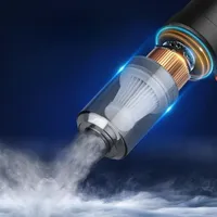 Souffleur d'air électrique et aspirateur de voiture haute puissance 2-en-1 sans fil portable pour automobile