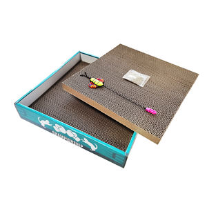 C4P desain baru 2 buah mainan cakar kucing bolak-balik penjaga penggaruk kucing papan garuk - Product Image 2