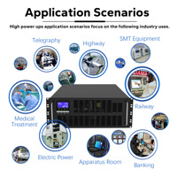 OEM/ODM HV 3-Phasen 15KVA Professionelle Online-USV mit Reiner Sinuswelle und Langer Laufzeit, Notstrombatterie für Telekommunikation/Medizin/Datencenter
