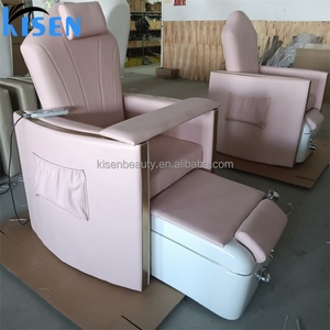 Kisen Pedicure Chair Salon Beauty Chair Foot Bath SPA Luxury Top Design Customized Optional Nail Chair on Sale - Product Image 2