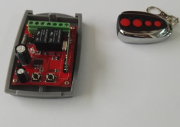 12-24V phổ 2-kênh cán mã & cố định mã từ xa Receiver với 4 nút 100m phạm vi cho cửa trượt/Cửa nhà để xe - Product Image 4