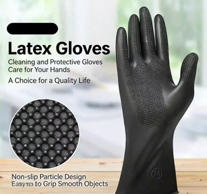 Collection complète de produits pour salon de coiffure, gants en latex, teinture capillaire épaissie, antidérapant en caoutchouc, outils spéciaux noirs pour salon de coiffure - Product Image 4