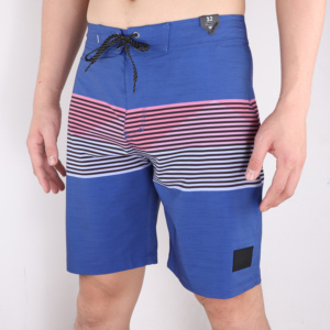 Short de bain décontracté gris pour homme à imprimé abstrait, séchage rapide, cordon de serrage, taille mi-haute, longueur Bermuda, imprimé par sublimation - Product Image 4