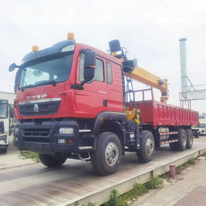 Promotion : Camion-<span class=keywords><strong>grue</strong></span> HOWO TX 6x4 à <span class=keywords><strong>bras</strong></span> droit, <span class=keywords><strong>grue</strong></span> montée sur camion 10 tonnes 12 tonnes pour <span class=keywords><strong>transport</strong></span> d'engins - Product Image 3