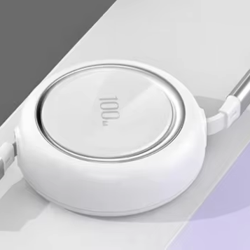 PD Type-C Retractable Fast Charging Data Cable with for and Type-C Connectors 100W for Mobile Phones