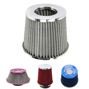 Filtre à air conique en alliage d'aluminium de 76 mm pour améliorer les performances de la voiture - Product Image 1