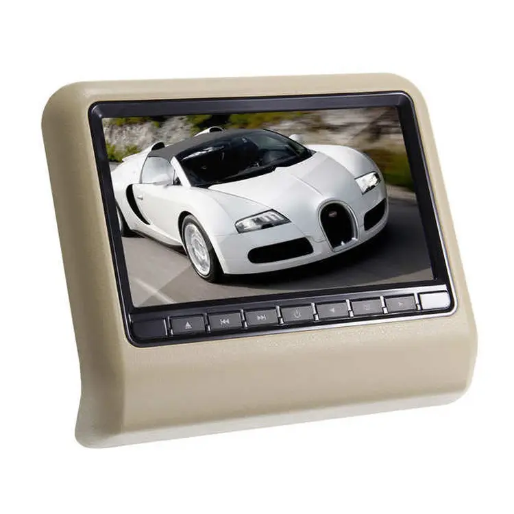 Cross-border hot-selling model leather multi-language choice car 9-inch plug-in DVD high-definition display MP5 Car Monitor