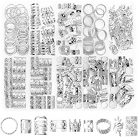 Nouvel ensemble de 220 bijoux pour cheveux en or et argent, anneaux pour tresses, perles pour dreadlocks, accessoires pour tresses