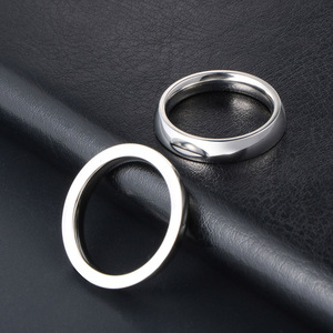 Titanium Steel Minimalist <b>Couple</b> <b>Rings</b> Unisex Daily Wear SA766 - Product Image 4