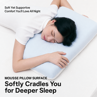 Oreiller de luxe en mousse à mémoire de forme pour un sommeil profond, soutien orthopédique du cou, pour la maison (vente en gros)