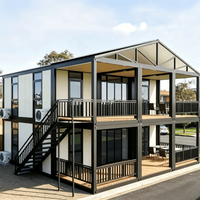 Casa Prefabricada de Fábrica de 2 Pisos, 4 Dormitorios, con Habitación Plegable de Doble Ala, Contenedores Desmontables, Casas Prefabricadas para Vivir
