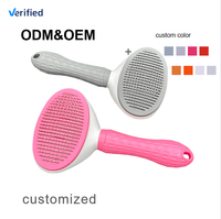 Outil de lissage de brosse de toilettage pour chiens et chats autonettoyant pour l'épilation des animaux de compagnie de style manuel