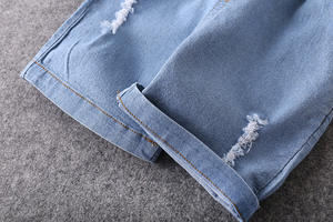 Conjuntos de Pijamas de Verano para Niños, Vestidos de Mezclilla para Niños, Incluyen Camisa Negra con Estampado y Pantalones Cortos de Mezclilla - Product Image 6