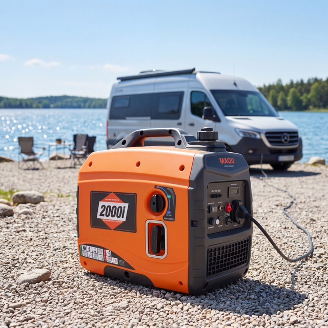 2 KVA Silent Inverter Generator Portable Gasoline Generator for Home and Camping Use, Euro5\CE\EPA