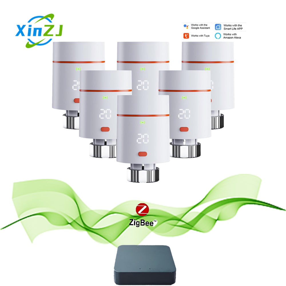 XZJ Tuya цифровая комнатная система Zigbee, термостатическая система отопления пола для дома, умный термостатический радиаторный клапан