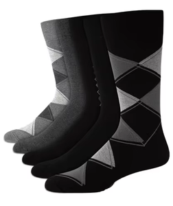 <span class=keywords><strong>Chaussettes</strong></span> habillées pour hommes en promotion, motif Argyle, sans couture, confortables, antibactériennes, en polyester, pour affaires - Product Image 1