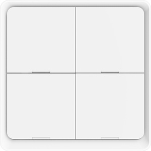 Interruptor Inteligente Zigbee de 4 Botones, Control de Escenas por Aplicación, Panel Blanco Inalámbrico para Sistema de Hogar Inteligente - Product Image 2